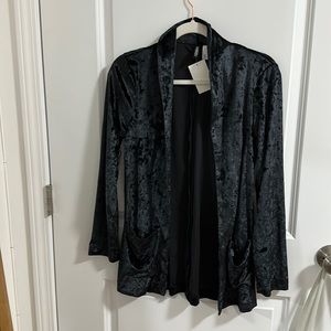H&M velour blazer